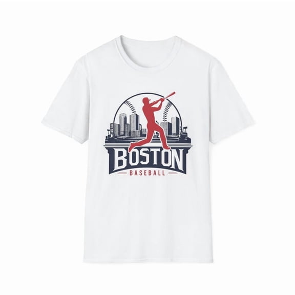 Boston Baseball Graphic Tee | Unisex Softstyle Shirt, Casual Wear, Sports Fan Gift, Summer Outfit, Team Spirit Apparel