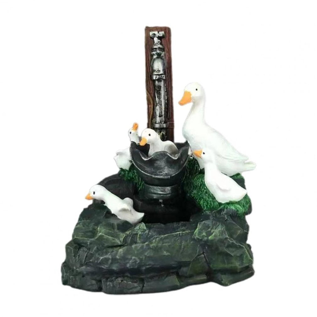 LUNA Duck Resin Statue Craft Figurines Ornaments Creative Animal ...