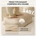 thumbnail image 4 of Compression Storage Bag for Bedding - Large Comforter Organizer,Down Jacket Clothing Compression Bag L, 4 of 5