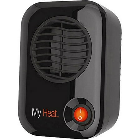 

lasko model 100 myheat personal space heater black - compact size ideal for the desk or around the home office