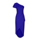 thumbnail image 4 of Vestido de color liso para mujer Vestido elegante con solapa y un solo hombro OAVQHLG3B Store  lin121212, 4 of 5