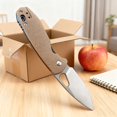 thumbnail image 5 of Home & Daily EDC Folding Utility Knife 8Cr13MoV Stainless Steel Light Cutting Blade G10 Handle Portable Fruit Peeling Tool, 5 of 6