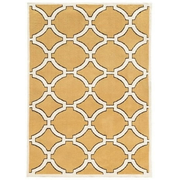 Bowery Hill 8' x 10' Hand Tufted Rug in Goldenrod