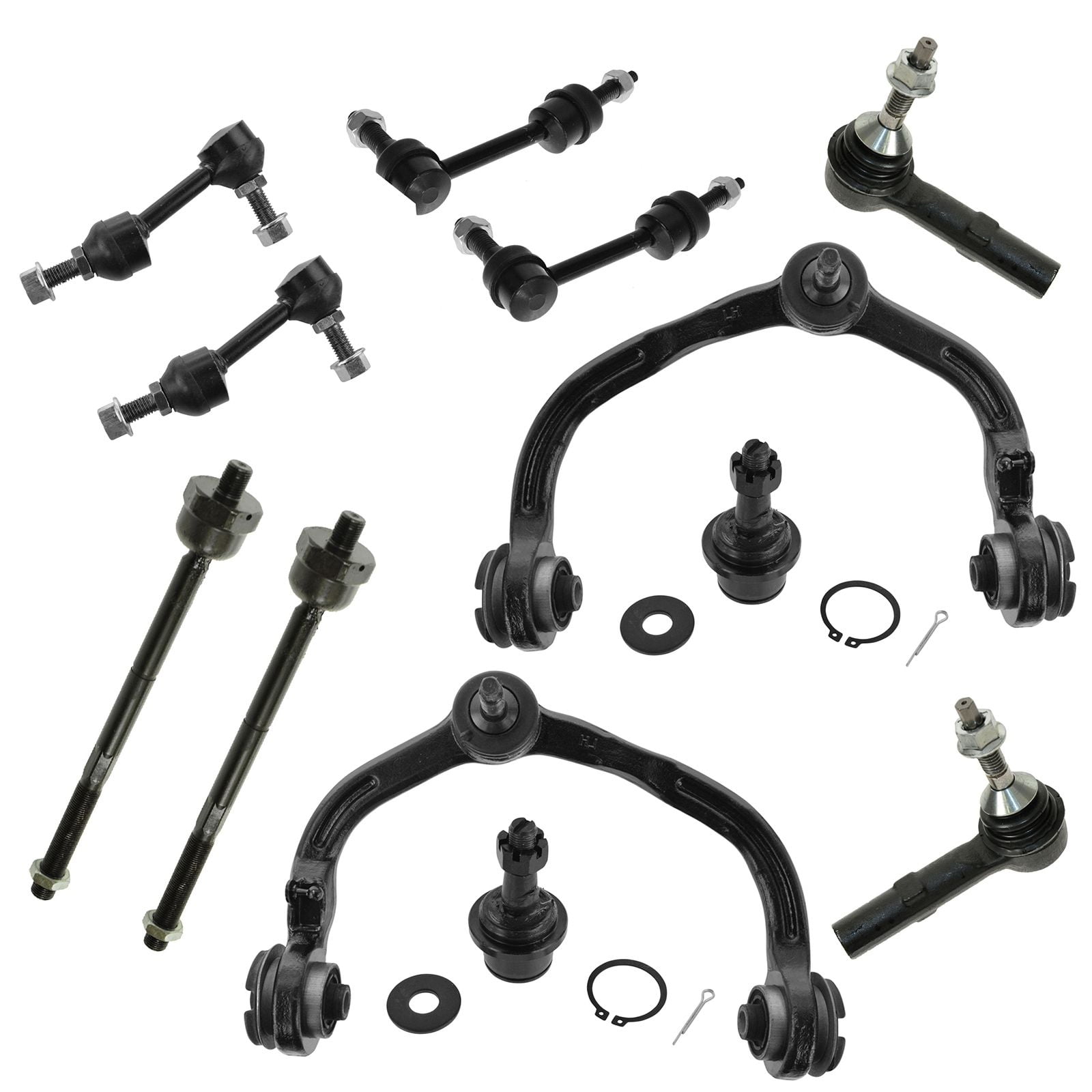 TRQ Steering Suspension Kit LH RH Front Rear Set of 12 for Expedition