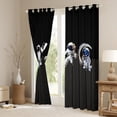 thumbnail image 3 of Homewish 3D Kawaii Astronaut Blackout Curtains Set of 2 (52x84 Each), Cartoon Planet Moon Window Curtains, Teens Kids Boys Girls Curtains and Drapes, Living Room Curtains Decor, 3 of 6