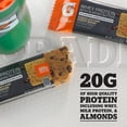 thumbnail image 4 of Gatorade Whey Protein with Almond Butter Chocolate Chip Cookie Dough Bar, 24.5 Oz., 12 Count, 4 of 9