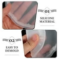 thumbnail image 3 of CHICHUMID 4 Pcs Moules à Tasse Ovale pour Moulage de Résine Époxy DIY en Blanc, 3 of 8