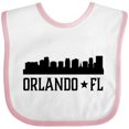 thumbnail image 3 of Inktastic Orlando Florida Skyline City Boys or Girls Baby Bib, 3 of 4