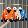 thumbnail image 4 of Godderr Toddler Kids Cute Bear Sweater for Boys Warm Soft Fall Knit Sweater Baby Cartoon Soft Cotton Knitwear Tops, 4 of 9