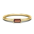 thumbnail image 1 of East-West Stackable Baguette Birthstone Ring - Garnet (January), 1 of 5