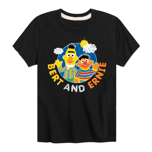 Sesame Street - Bert and Ernie - Toddler and Youth Short Sleeve Graphic T-Shirt