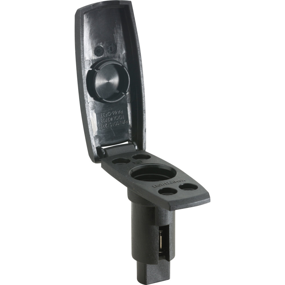 Attwood 910V3PB7 LightArmor Black Rectangle Series 3-Pin Plug-In Base