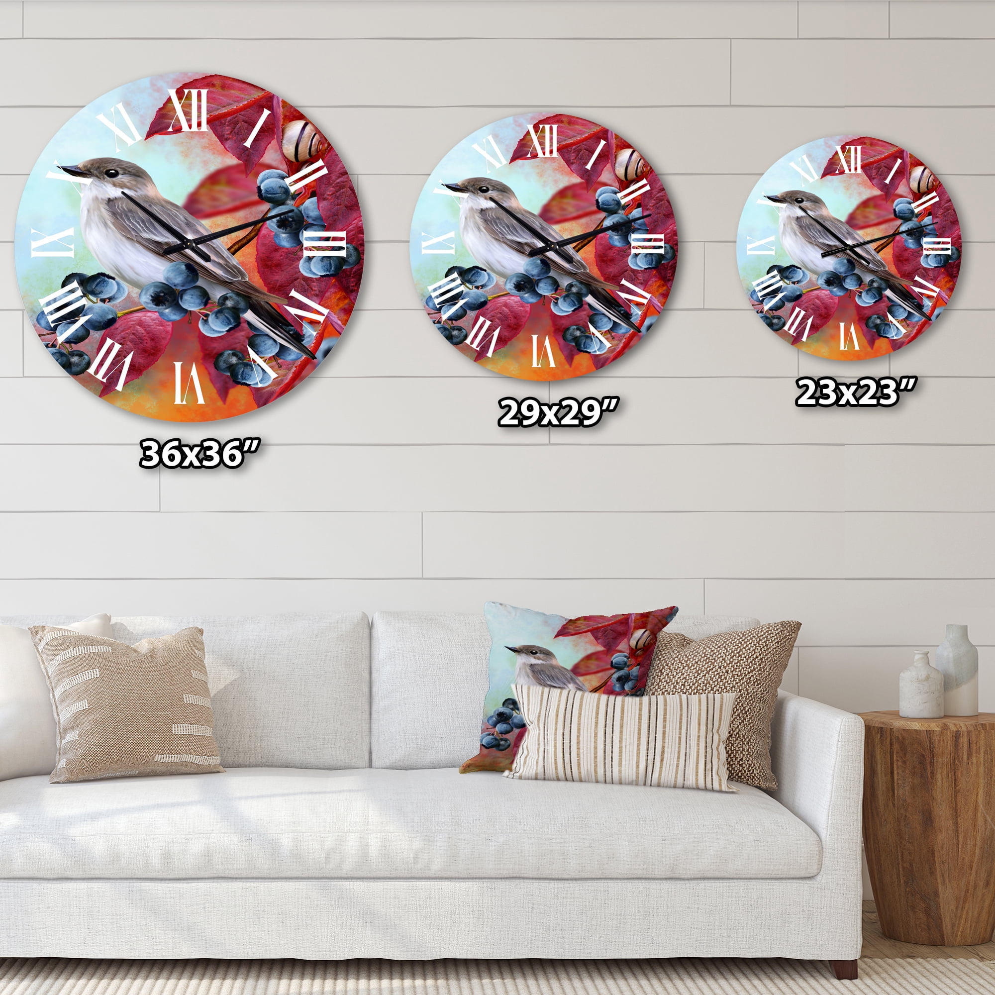 Designart 1 in Traditional Wall Clock