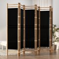 thumbnail image 1 of vidaXL Folding 6-Panel Room Divider 240 cm Bamboo and Canvas, 1 of 5