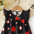 thumbnail image 5 of Asxite Girls 3-24 Months Striped Print Short Sleeve Dress with Pocket, 5 of 5