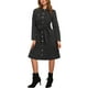 thumbnail image 2 of Vestido de mezclilla INSPIRE CHIC para mujer, de manga larga, con botones, corte A, con cinturón, vestido clásico de jean, talla XS, negro, 2 of 6