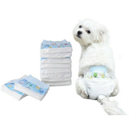 Disposable Dog Diapers Female Physiological Pants Pet Disposable Wrap Outdoor Pet Diapers10pcs