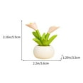 thumbnail image 2 of Artificial Flower Decoration Qholemyo Cactus Simulation Potted Plants Resin Crafts Gifts Small Fresh Home Furnishings Car Ornaments, 2 of 6