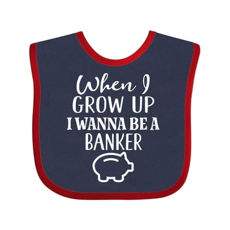 

Inktastic Banker Future Job Gift Baby Boy or Baby Girl Bib