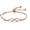 rose gold, variant on 1pcs Loop 8 Word Bracelet Female Simple Fashion Crystal Adjustable Pull-Out Bracelet Hand Jewelry