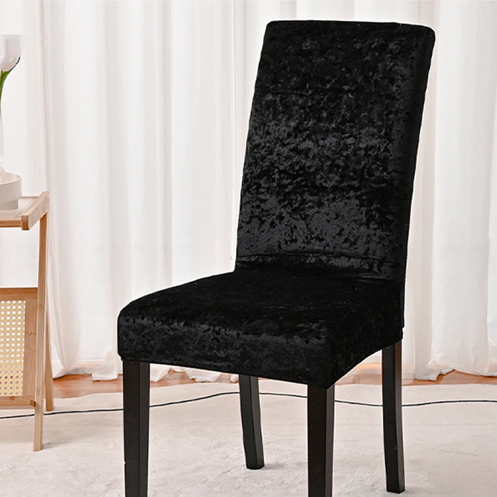 Thinsony 6pcs Polyester Crushed Velvet Dining Chair Cover Fashionable And Stylish Protection Durable Walmart
