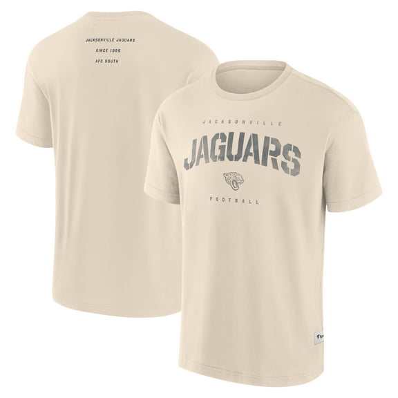 Men's Fanatics Cream Jacksonville Jaguars Elements Weathered Tonal Future Ground T-Shirt