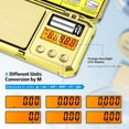 thumbnail image 5 of Digital Scale, AMIR Digital Pocket Scale 200g/0.01g High-Precision Scale with 50g Calibration 6 Units LCD Display Tare Function Gram Scale for Kitchen Food Jewelry Medicine Herb Gold, 5 of 11