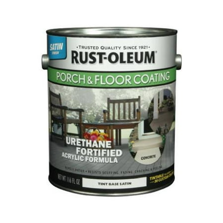 Rust-Oleum 262363 GAL Tin Satin Porch Paint (Best Paint For Concrete Patio)