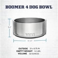 thumbnail image 4 of Cuenco para perros YETI Boomer 4 de acero inoxidable, 32 oz/946 ml, Firefly Yellow, 4 of 7