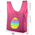 thumbnail image 2 of Easter Basket Bags, Bulk Reusable Grocery Bags, Easter Egg Hunt Tote Bags - Giant Egg, 2 of 2