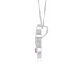 thumbnail image 5 of Natural Amethyst 2 Stone Infinity Pendant Necklaces for Women in Sterling Silver,February Birthstone Jewelry Gifts for Her Birthday,Wedding Anniversary,Mothers Day,Christmas,Graduation,Valentines, 5 of 7