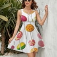 thumbnail image 3 of Candy Pattern Rainbow Lollipop Sundress Sleeveless Dress Summer Women Clothes Dress for Women Dresses, 3 of 7