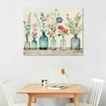 thumbnail image 3 of COMIO  Bathroom Wall Decor Floral Canvas Wall Art, Bathroom Flowers Painting Picture Rustic Farmhouse Home Vase Wall Decor, 3 of 5