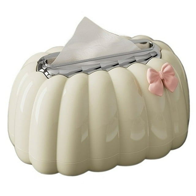 Pumpkin Shaped Paper Box, Tissue Storage Boxes for Office Living Rooms