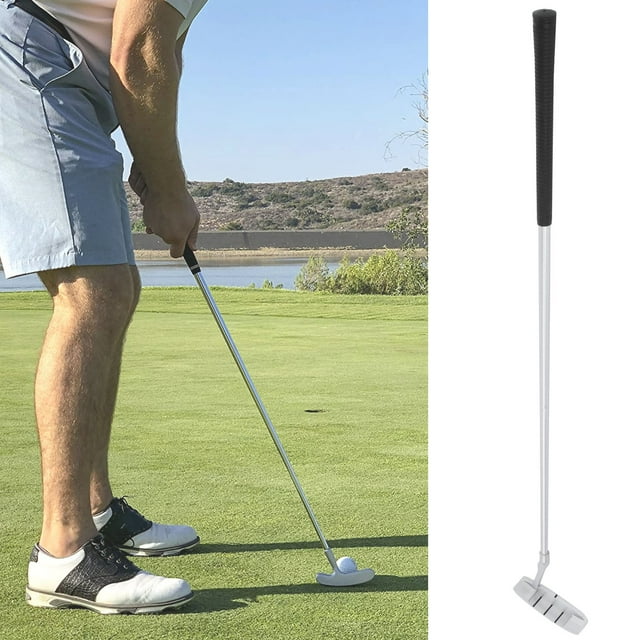 LYUMO Putter Pliable, Putter à Main en Alliage d'Aluminium, Accessoire de Putter à Main en Alliage d'Aluminium Portable de Club Pliable de 3 Sections
