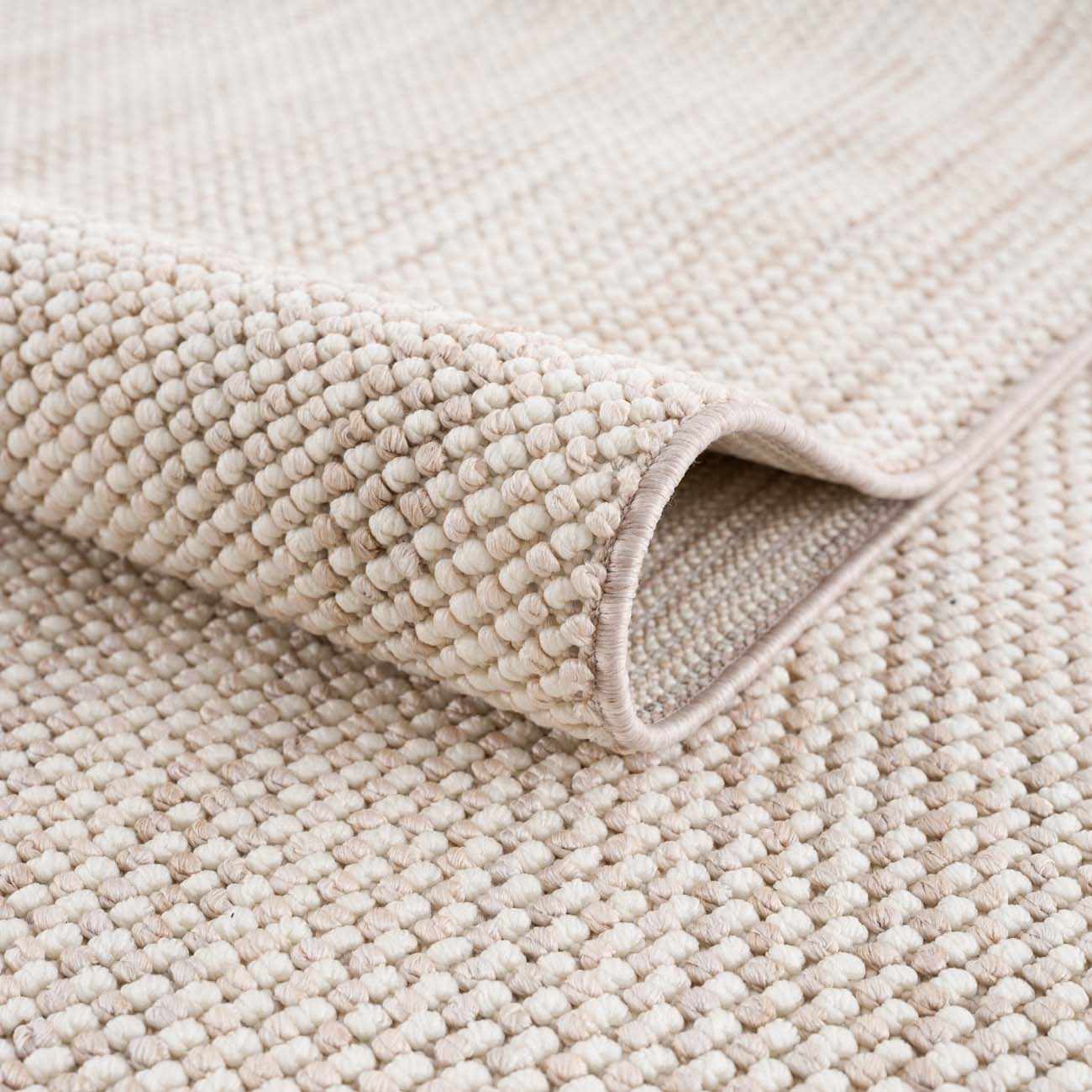 Hauteloom Gowan Living Room, Bedroom Farmhouse Area Rug - Natural Solid - Bohemian Boho Fringe Carpet - Brown, Cream, Beige - 8'11" x 12'