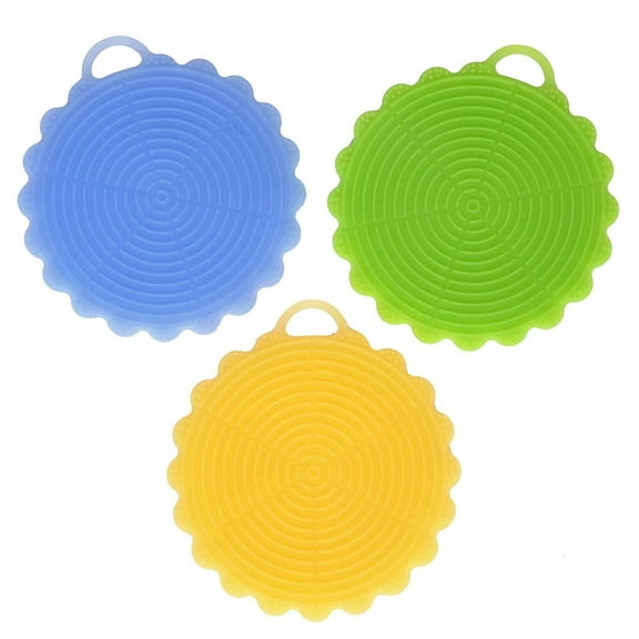 Fun and Function Thin Textured Circles for Ages 3   Set of 3 Sensory Exploration Circles with Textures, 5.4 Diameter