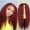 Wine, variant on 26.77in Long Curly Wig for Women, Heat Resistant Natural Look Synthetic Hair Wig with Adjustable Net, Daily Use