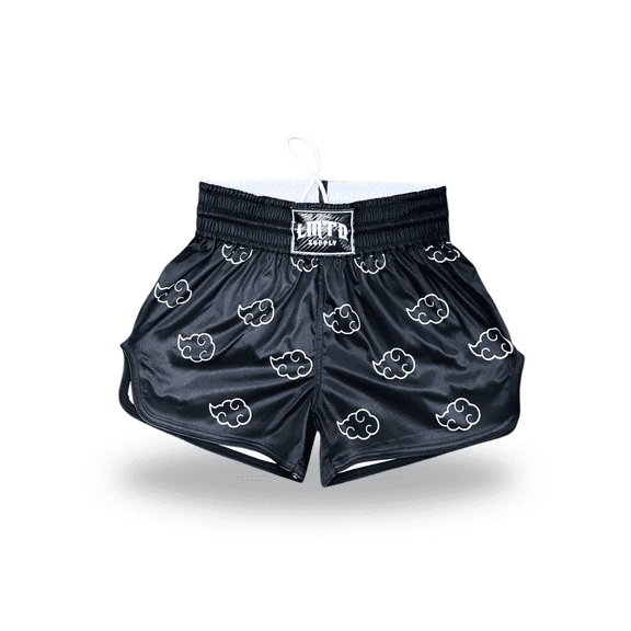 Anime Muay Thai Boxing Shorts (Black Cloud L)