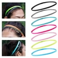 thumbnail image 1 of Dream Lifestyle Sport Sweatband Solid Color High Elasticity Soft Stretchy Comfortable Narrow Band Anti Slip Sweat Absorption Durable Head Sweat Strip for Running, 1 of 7