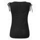 thumbnail image 3 of Playeras,Blusas y Tops,Ropa para Mujer Mujeres camisetas sin mangas Dressy Casual Mujeres sueltas cuello en U sin mangas Tops Casual Color plisado ojal verano camisas chaleco blusa (Black, XXXXL), 3 of 7