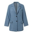 thumbnail image 4 of Women Cardigan Jean Jacket For Loose Fit Denim Shirt Jackets Summer d Button Jacket Lightweight Cardigans, 4 of 9