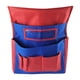 thumbnail image 2 of Organizador de respaldo de silla Organizador de cosas para el respaldo del asiento y ranura para etiquetas con bolsillos Escritorio rojo azul, 2 of 9