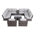 thumbnail image 2 of Living Source International 12-Piece Sectional Set w/ Cushion in Brown, 2 of 2