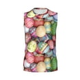 thumbnail image 4 of Yiaed Easter Eggs Print Men's Singlet Vests Summer Running Muscle Tank Tops Gym Undershirt Round Neck Sleeveless for man, 4 of 5