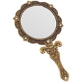 thumbnail image 6 of FRCOLOR Handheld Retro Hand Holding Mirror Practical Mirror Travel Girl 14.5x7.5cm, 6 of 8