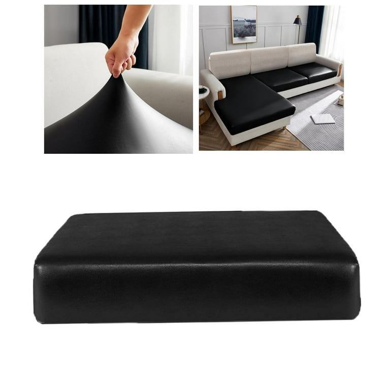 PU Leather Sofa Seat Slipcover Stretch Replacement Furniture Couch