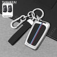 thumbnail image 6 of Carbon fiber pattern Car Key Cover For Toyota C 2/3 buttons key case CHR C-HR Prado Camry Avalon Prius Corolla RAV4 Avalon, 6 of 12