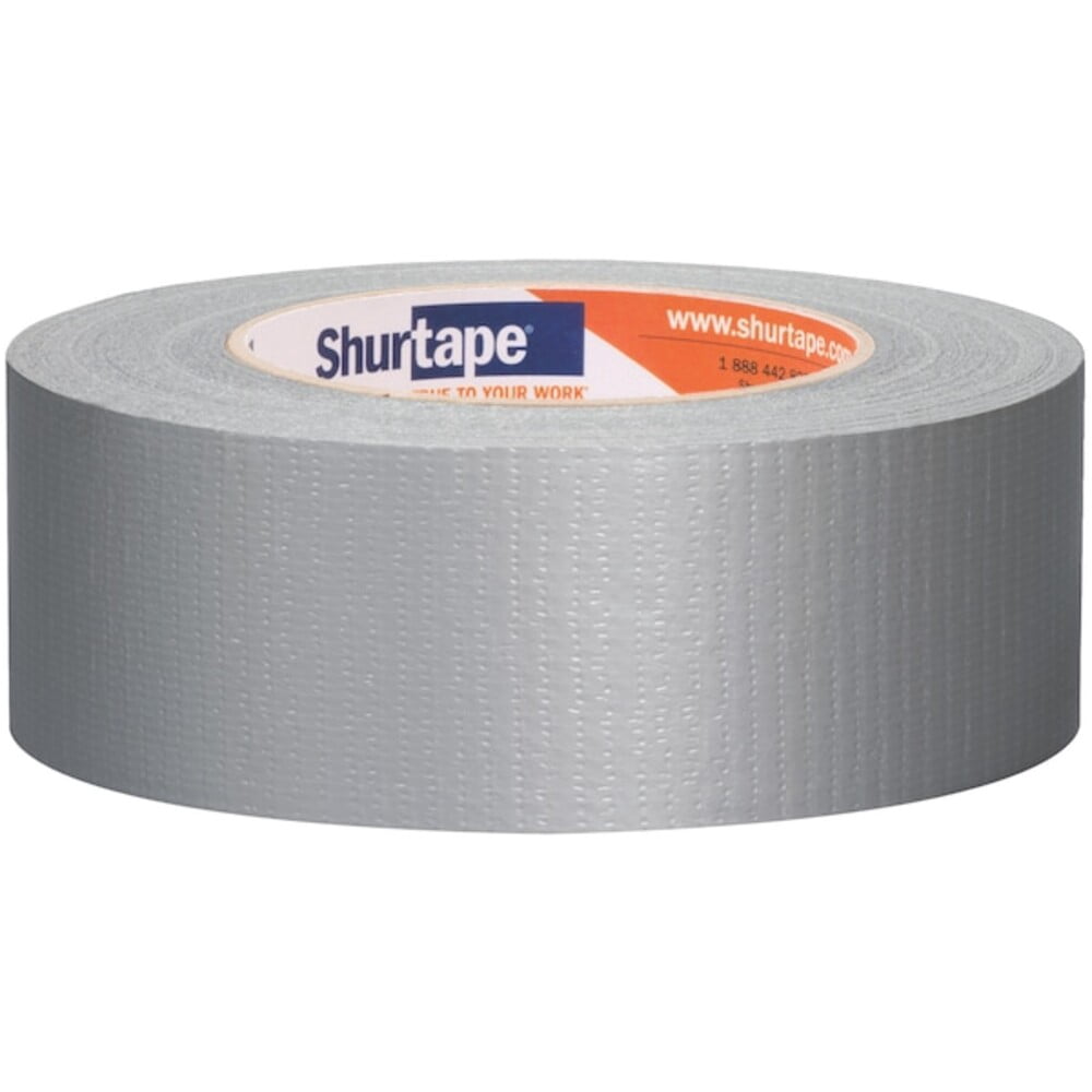 Shurtape Duct Tape, Silver, 60-1/8 yd L, 1-7/8 in W, PK24 152300