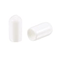 thumbnail image 1 of Unique Bargains 50 Pcs Round Rubber End Caps 0.24 inch White Vinyl Cover Screw Thread Protectors for Metal Chair Tips, 1 of 6